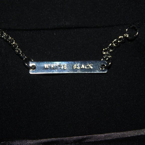 White House Black Market Sz 10P Gray Black Tweed Belted Acrylic Poly Jacket - Picture 14 of 16